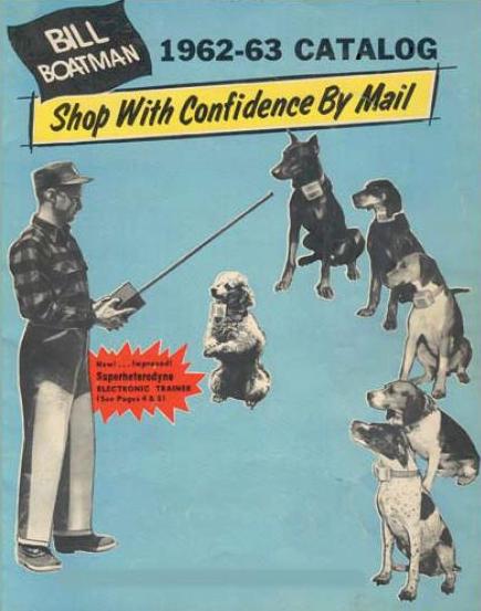 Obálka katalogu firmy Bill Boatman pro rok 1962-63