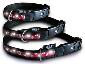 Tři velikosti obojků Visiglo