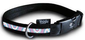 Svítící obojek Visiglo FASHION MACARONI