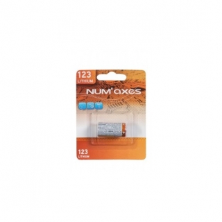 Baterie alkalická 3V CR123A Num´Axes
