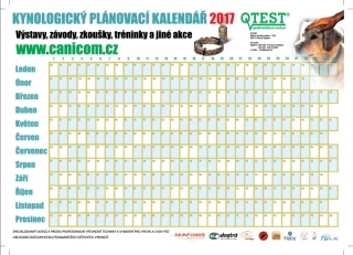 Kynologický plánovací kalendář 2017