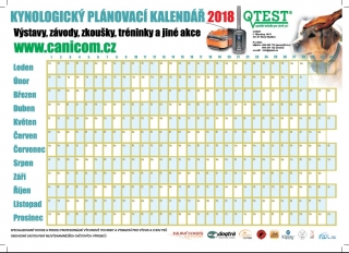 Kynologický plánovací kalendář 2018